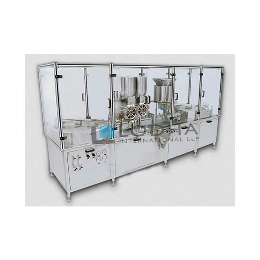 Double Track Injectable Powder Filling Machine with Rubber Stoppering